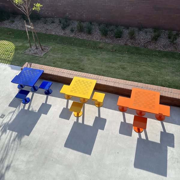 aluminium school seating - park furniture australia