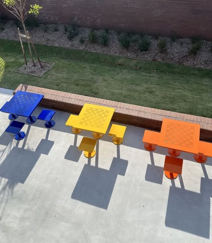 aluminium school seating - park furniture australia
